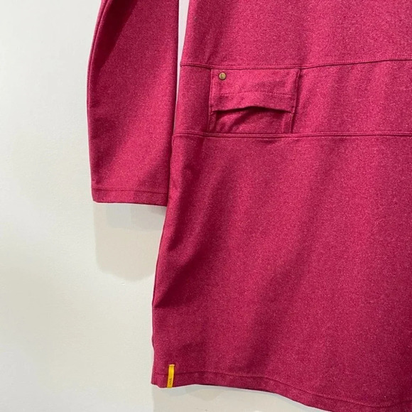 Lole Evolt Dress S with Mock Neck 1/4 Zip Stretch Tennis Dress Raspberry Pink - Picture 4 of 16